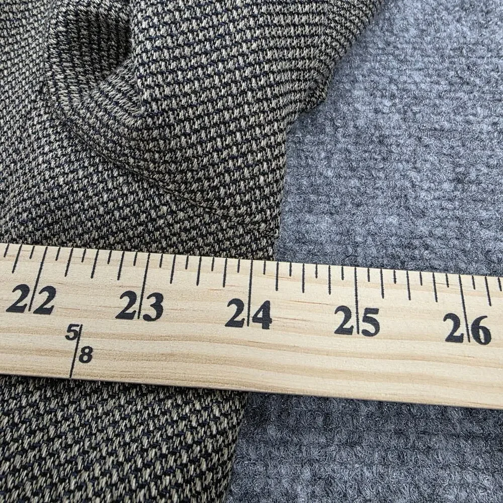 Versini Blazer Mens 46 Brown Black 100% Silk Italian Fabric Notch Lapel Jacket